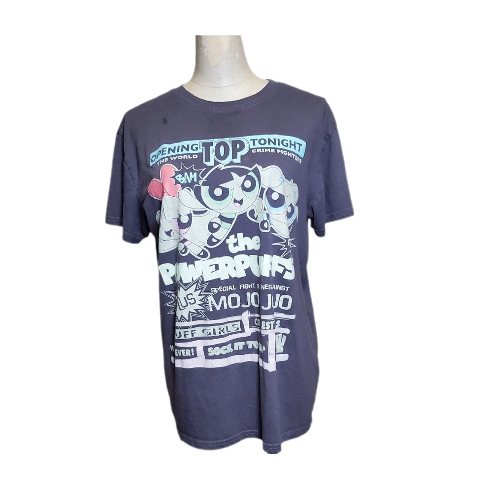Powerpuff Girls Graphic Tee - Grey Sz M